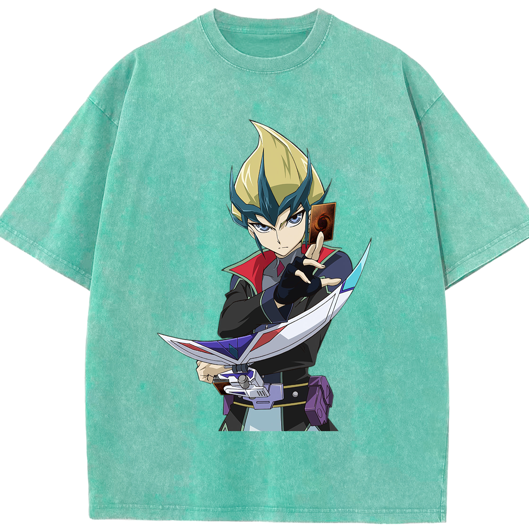 （画像用） 遊☆戯☆王 Yu-Gi-Oh! 綿100% ヴィンテージ風 半袖Tシャツ（フロントプリント）